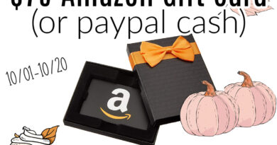 October 2024 $75 Amazon or PayPal Giveaway